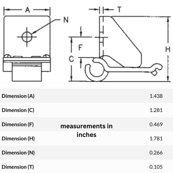 62-C1 Attachment Diagram & Dimensions