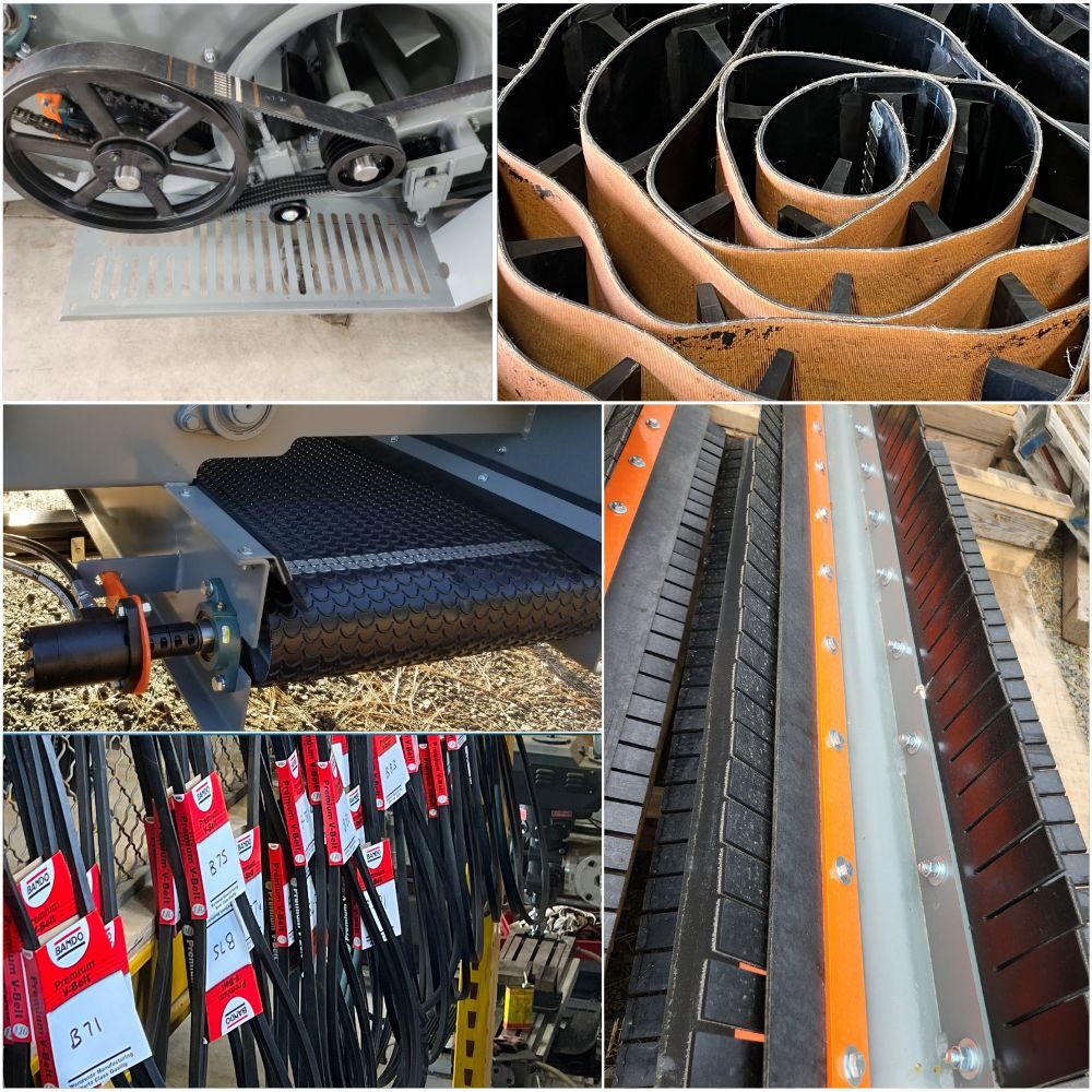 Some of our belts in inventory and on customer's equipment
