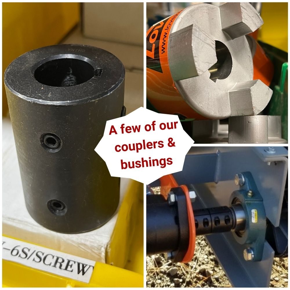 Some couplers & bushings we carry and on customer's equipment