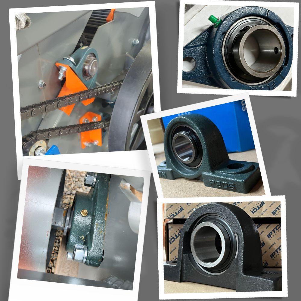 A few of our bearings and what they look like on equipment